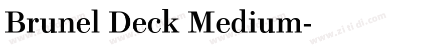 Brunel Deck Medium字体转换